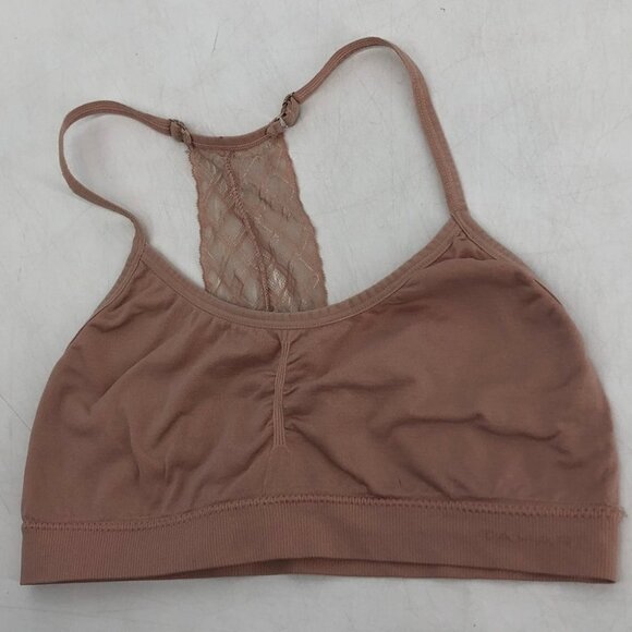 Tahari blush pink seamless lace back bralette SP - Picture 13 of 14